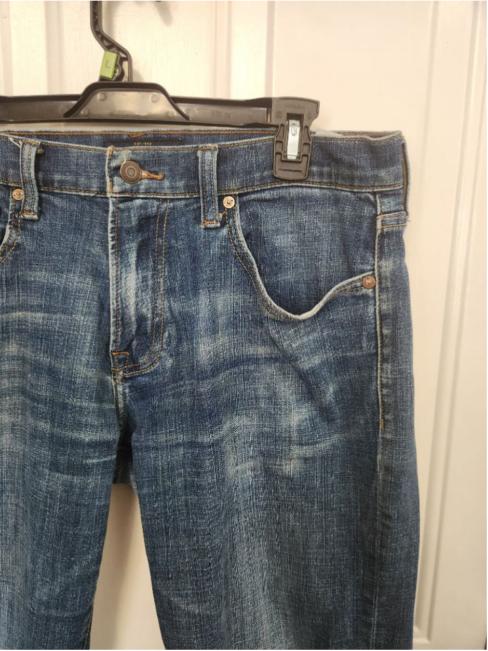 Lucky Brand Blue Slim Straight Jeans Waist 32 Inseam 30 - Picture 2 of 12